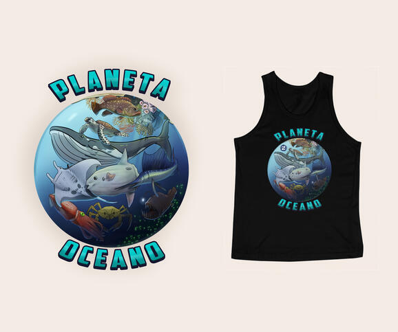Camiseta Planeta Oceano